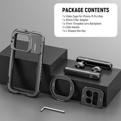 Neewer 10103135 iPhone 15 Pro Max Video Cage Rig