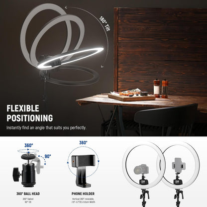 Neewer SRP18C RGB LED Ring Light Kit w/Stand