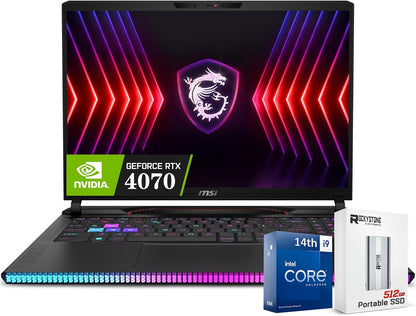 MSI GE68HX Raider Gaming Laptop RTX 4070 i9 14th Gen