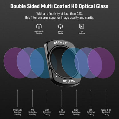 Neewer 10103330 Magnetic ND/CPL Filter Set DJI Osmo Pocket 3