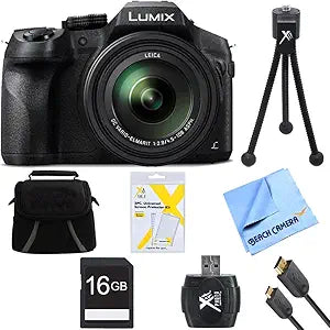Panasonic E1PNDMCFZ300K Lumix FZ300 4K Zoom Camera Bundle