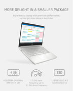 HP 14-dq0090nr 14-inch Pentium 128GB SSD Windows 11 Laptop