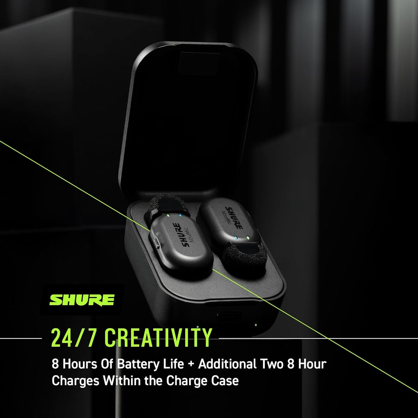 Shure MV-TWO-KIT-Z7 MoveMic Pro Wireless Lavalier Microphones