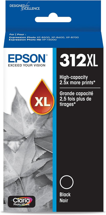Epson T312XL120-S Claria Photo HD Black Ink Cartridge