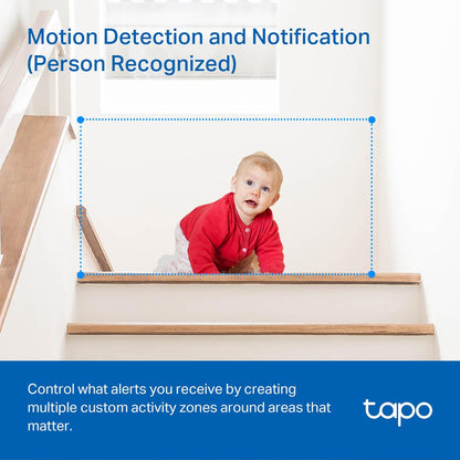 TP-Link Tapo C210P2 2K Pan/Tilt Security Camera, 2-Pack