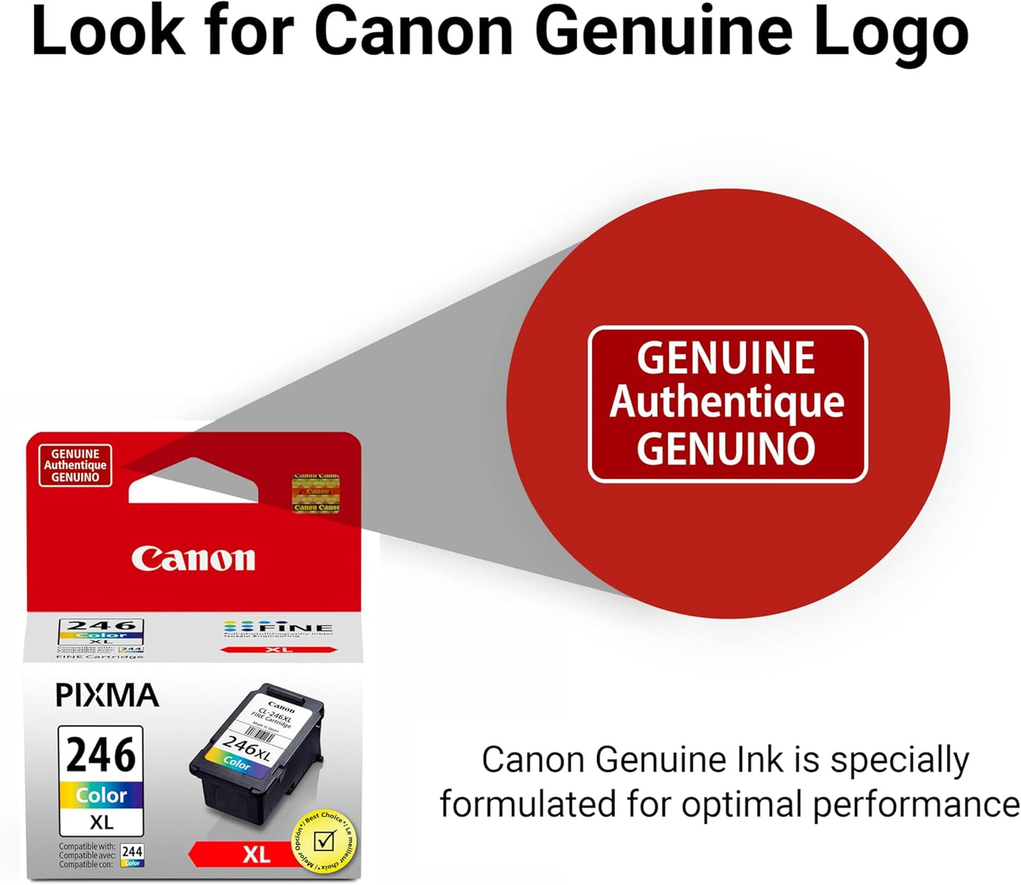 Canon 8280B001 CL-246 XL Color Ink Cartridge