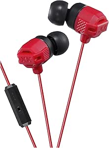 JVC HAFR202R Xtreme Bass Smartphone Earbuds - Red