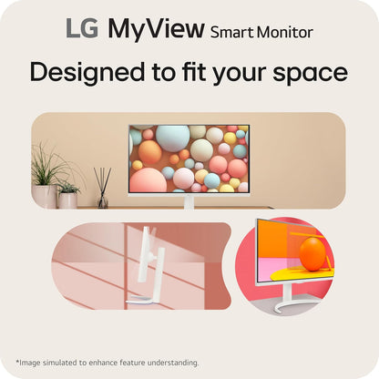 LG 27SR75U-W.AUS 27" 4K UHD Smart Monitor