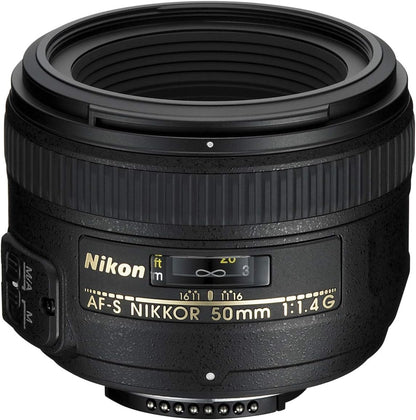 Nikon E4NK5014G AF-S 50mm f/1.4G Lens Bundle
