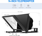 Neewer 10101278 Aluminum Teleprompter with Remote Control