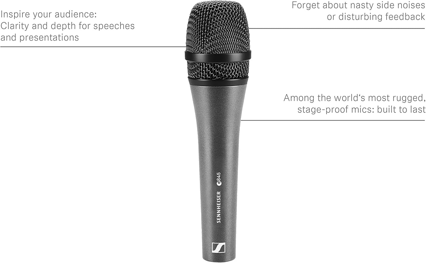 Sennheiser 004515 E845 Dynamic Supercardioid Microphone