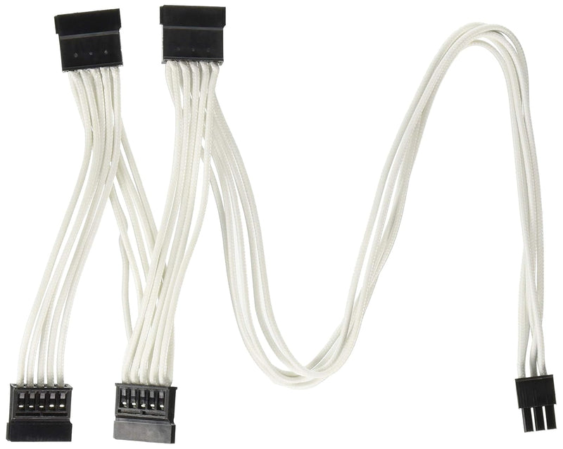 Corsair CP-8920189 White Sleeved SATA Cable 2.46 ft — main product image