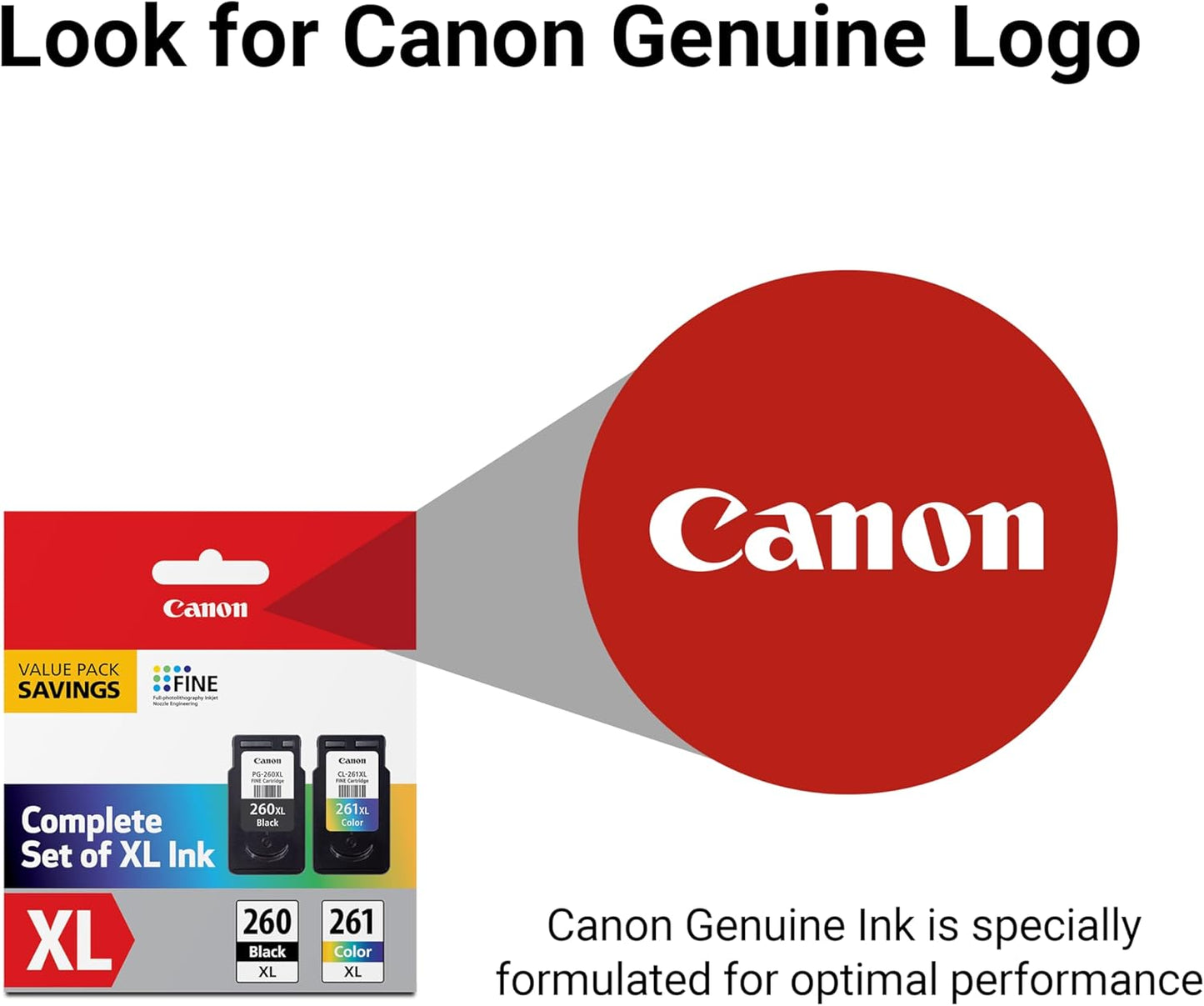 Canon 3706C005 PG-260/CLI-261 XL Ink Value Pack