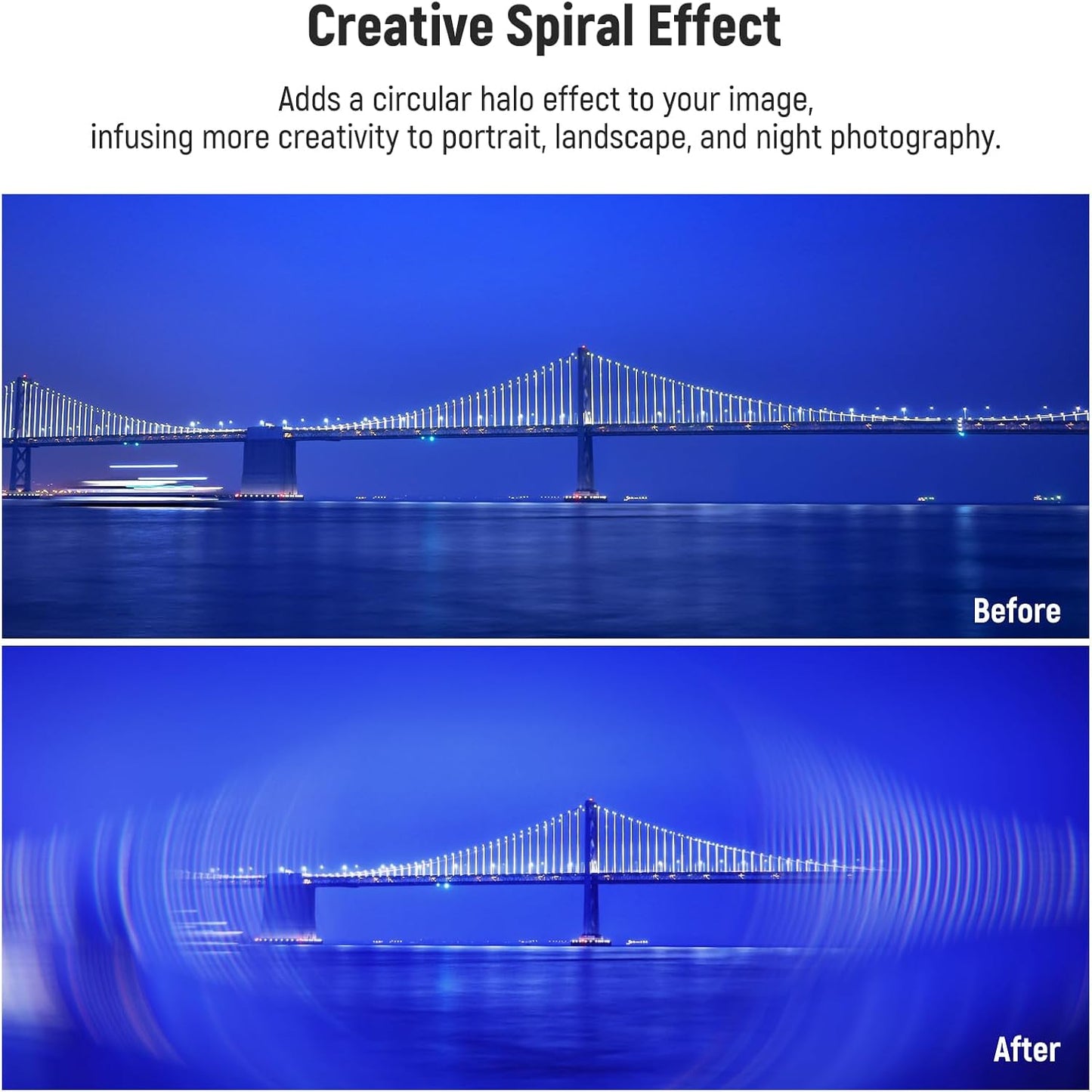 Neewer NW SERIES A 58mm Spiral Halo Lens Filter