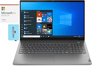 Lenovo 20VE003KUS-3776-284446 ThinkBook 15 G2 i7 Laptop Bundle