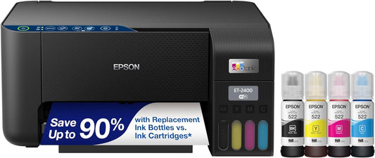 Epson C11CJ67201 EcoTank ET-2400 Wireless Color Printer