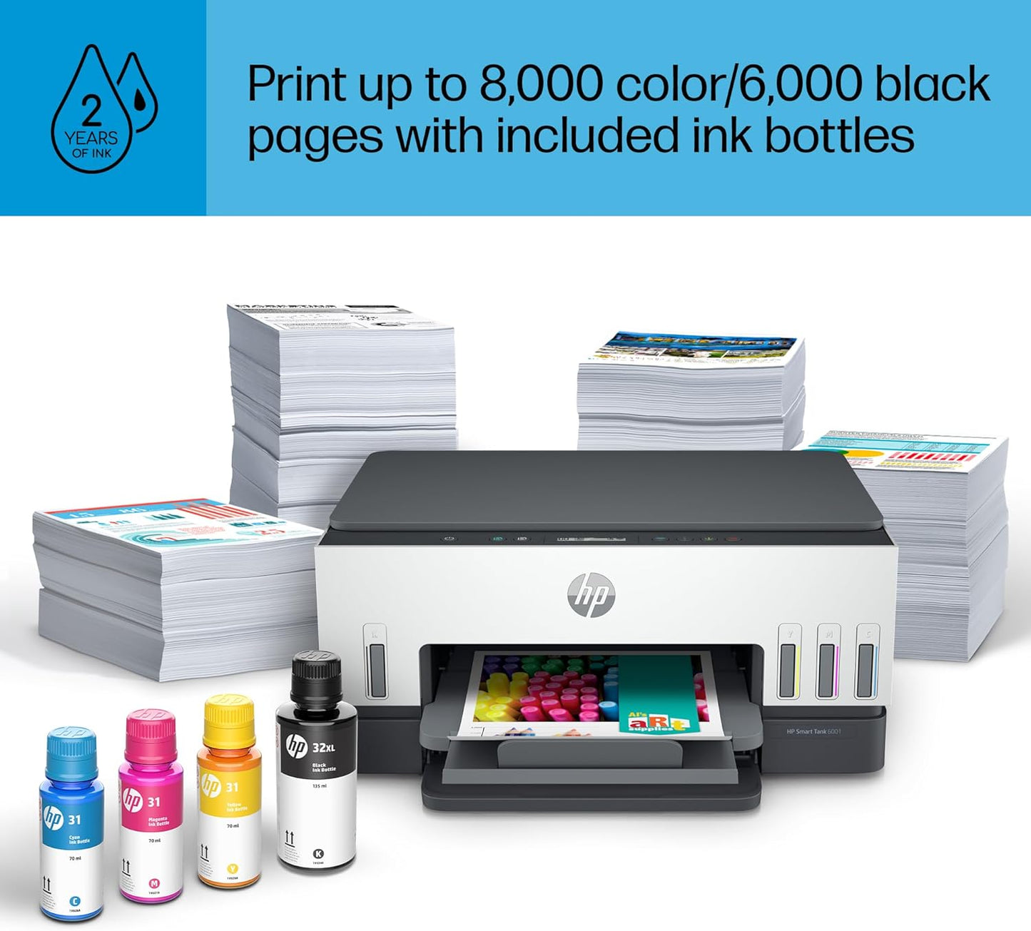 HP Smart Tank 6001 Wireless All-in-One Printer