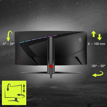 MSI MAG345CQR 34" UWQHD 180Hz Curved Monitor