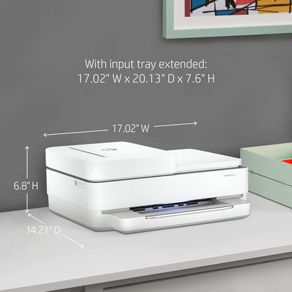 HP ENVY 6455e Wireless Color Inkjet Printer - White