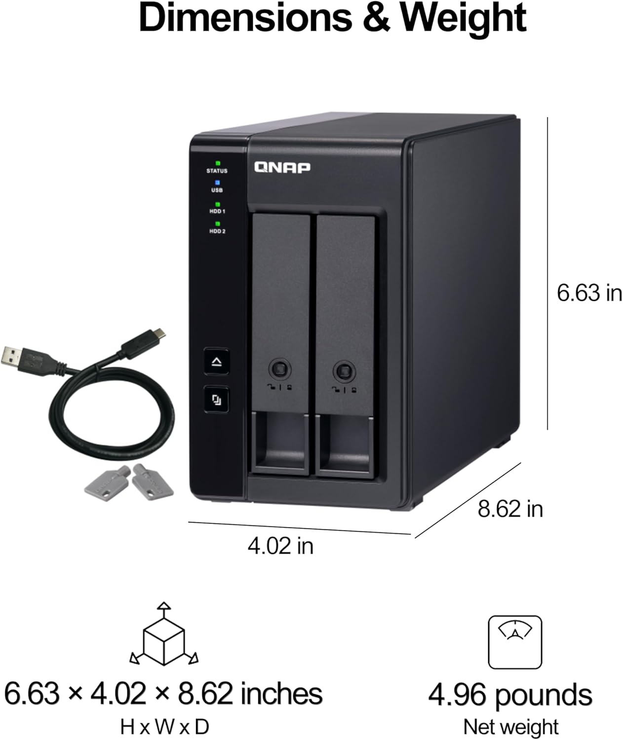 QNAP TL-R400S: 4 Bay 1U Rackmount JBOD Storage Enclosure