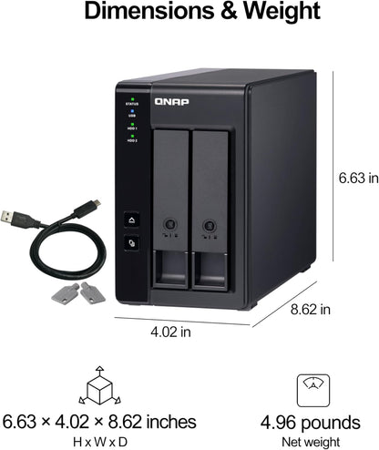 QNAP TL-R400S: 4 Bay 1U Rackmount JBOD Storage Enclosure