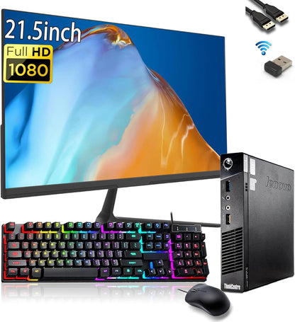 Lenovo M93P Tiny PC & 21.5" Monitor - Renewed