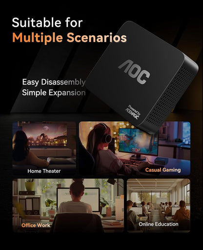 AOC 5700U Ryzen 7 Mini PC 4K Triple Display