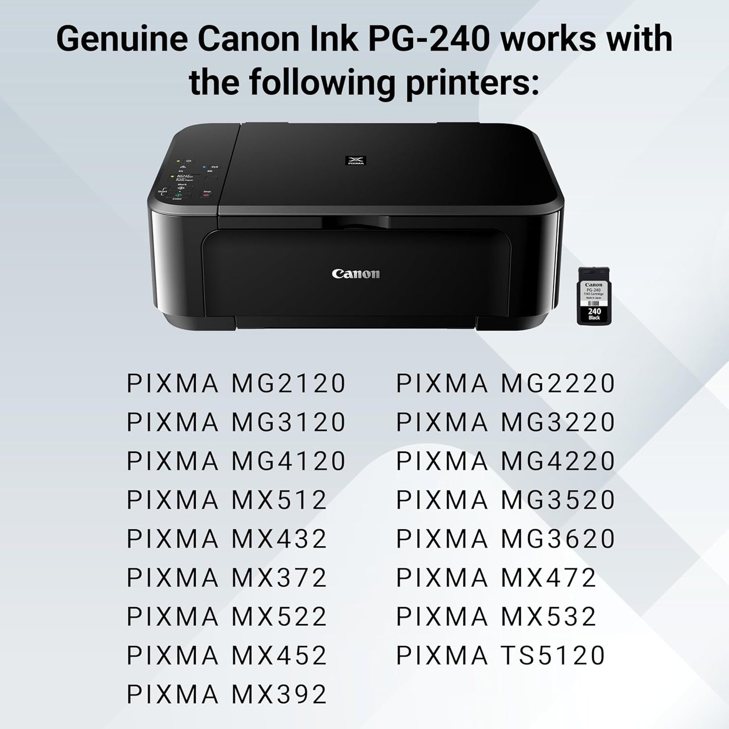 Canon 5207B001 PG-240 Genuine Black Ink Cartridge