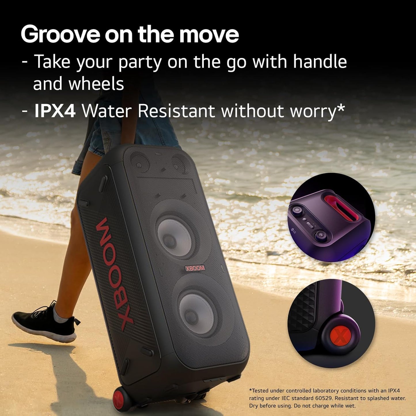 LG XL9T XBOOM Portable Tower Speaker Pixel LED