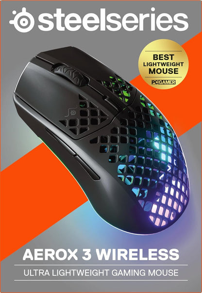 SteelSeries Aerox 3 Wireless Gaming Mouse Ultralight Renewed