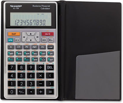 Sharp EL738FB Financial Calculator 10-Digit LCD