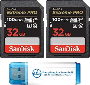SanDisk 032G_SD_Extreme_ProX2_R3 32GB Extreme Pro SD Card 2-Pack — main product image