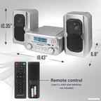 Magnavox MM435M-SL CD Shelf System - Bluetooth & FM Radio