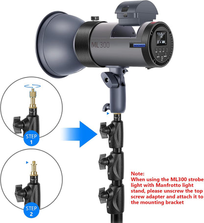 Neewer 10097273 ML300 300W Li-ion Battery Strobe Flash