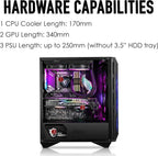 MSI MPG GUNGNIR 111R Mid Tower Gaming PC Case