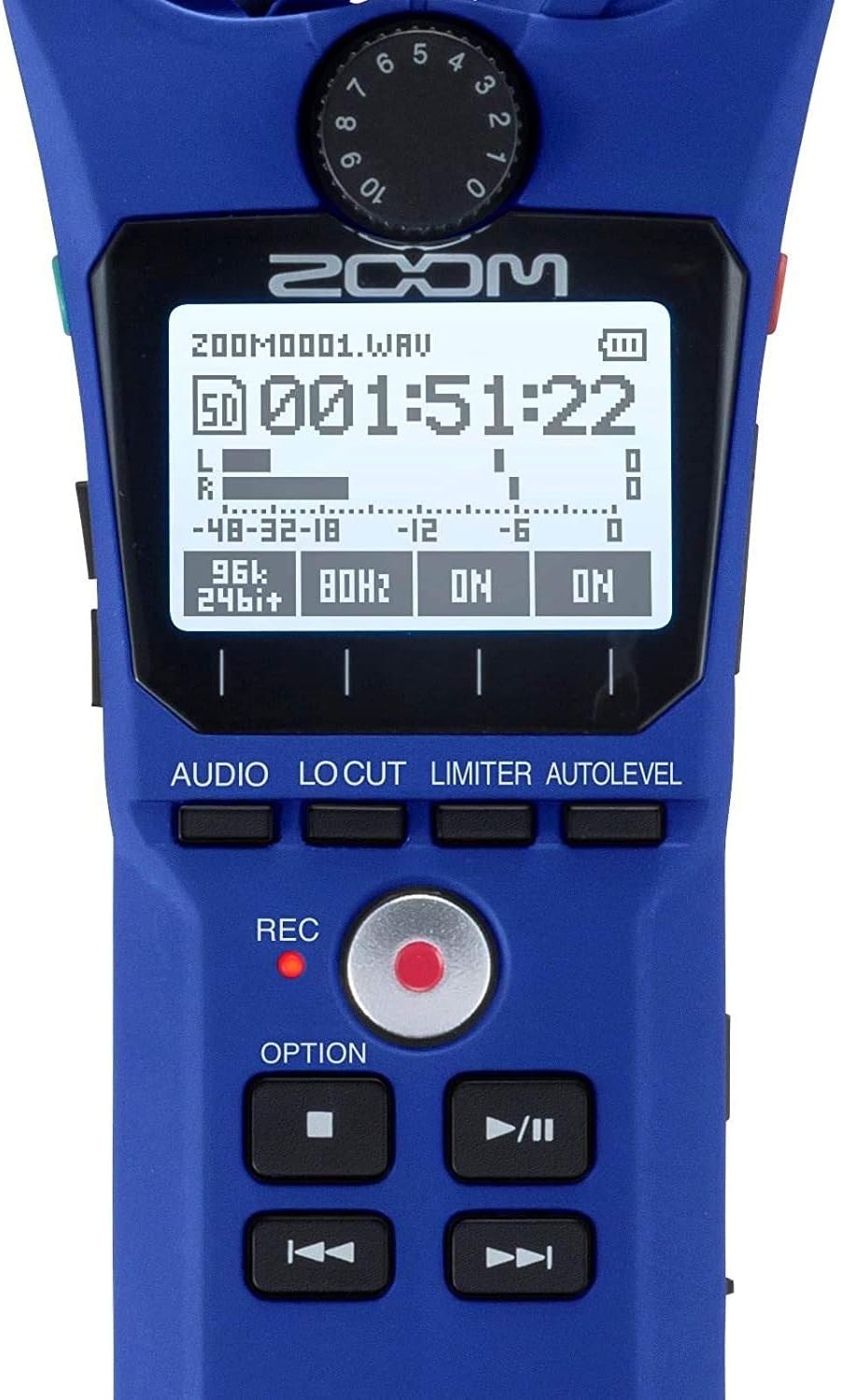 Zoom H1n Handy Recorder Blue - Portable Audio