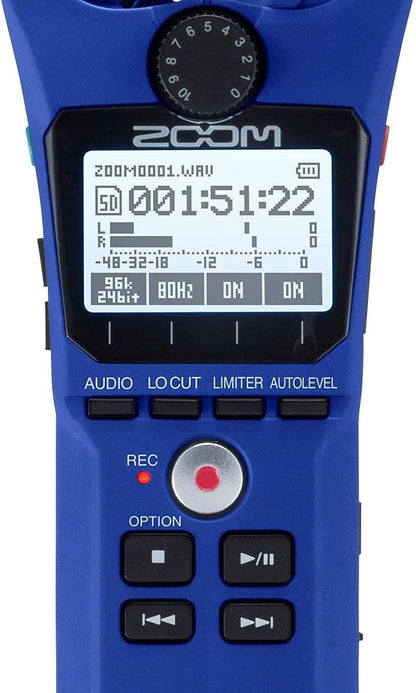 Zoom H1n Handy Recorder Blue - Portable Audio