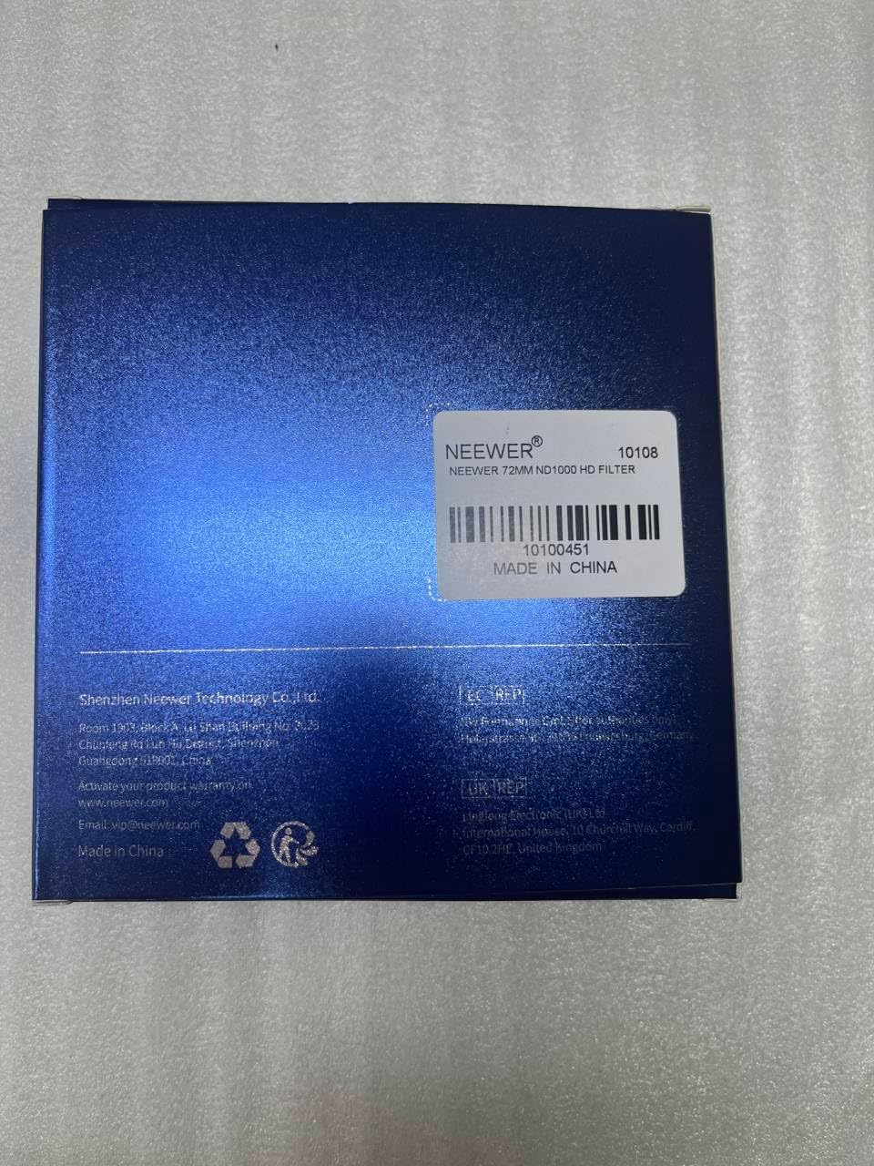 Neewer 10100451 72mm ND1000 Neutral Density Filter