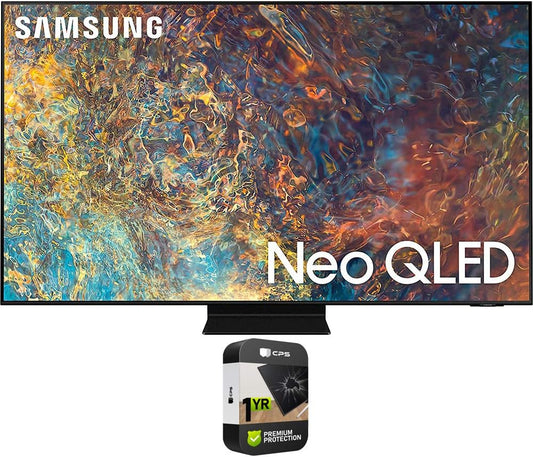 Samsung CRTE99SAMQN55QN90AA 55" Neo QLED 4K Smart TV (Renewed) + Protection