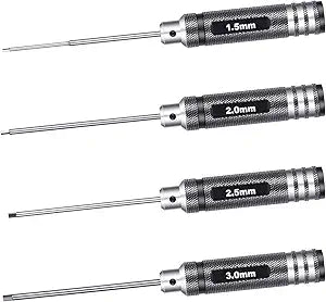 Neewer 99059874 Hex Driver Set Titanium Nitride RC Helicopter
