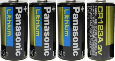 Panasonic 5582706488 CR123A 3V Lithium Battery (4-Pack)