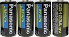 Panasonic 5582706488 CR123A 3V Lithium Battery (4-Pack)