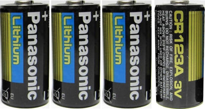 Panasonic 5582706488 CR123A 3V Lithium Battery (4-Pack)