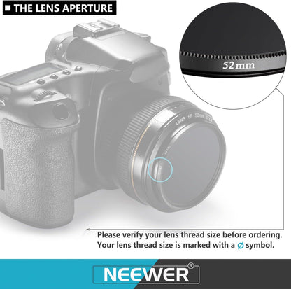 Neewer IR 52MM Infrared Filter Set IR720, IR760, IR850, IR950