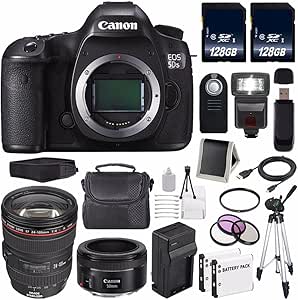 Canon 0582C002-30 EOS 5DS R DSLR Camera Bundle