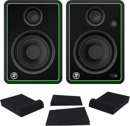 Mackie CR4-XBT Studio Monitor Speaker Bundle