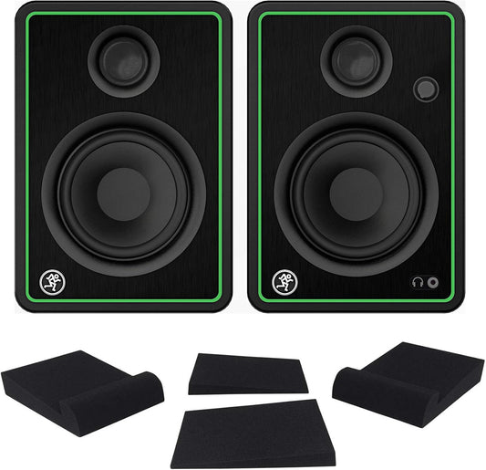 Mackie CR4-XBT Studio Monitor Speaker Bundle