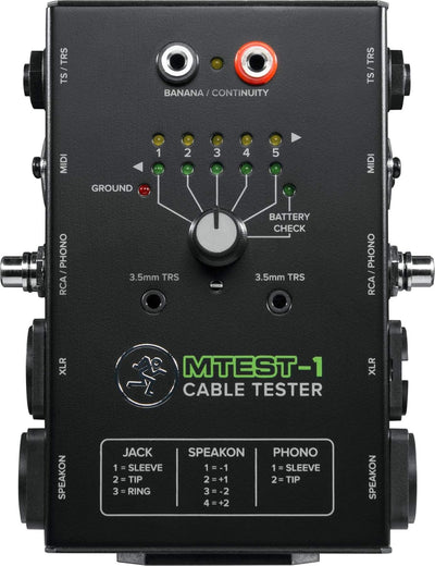 Mackie CT-MACKIE Cable Tester Battery-Powered