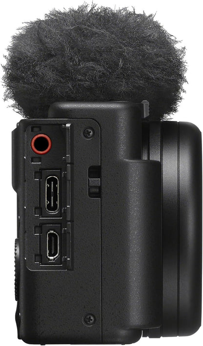 Sony ZV1M2/B Vlog Camera Bundle with Mic
