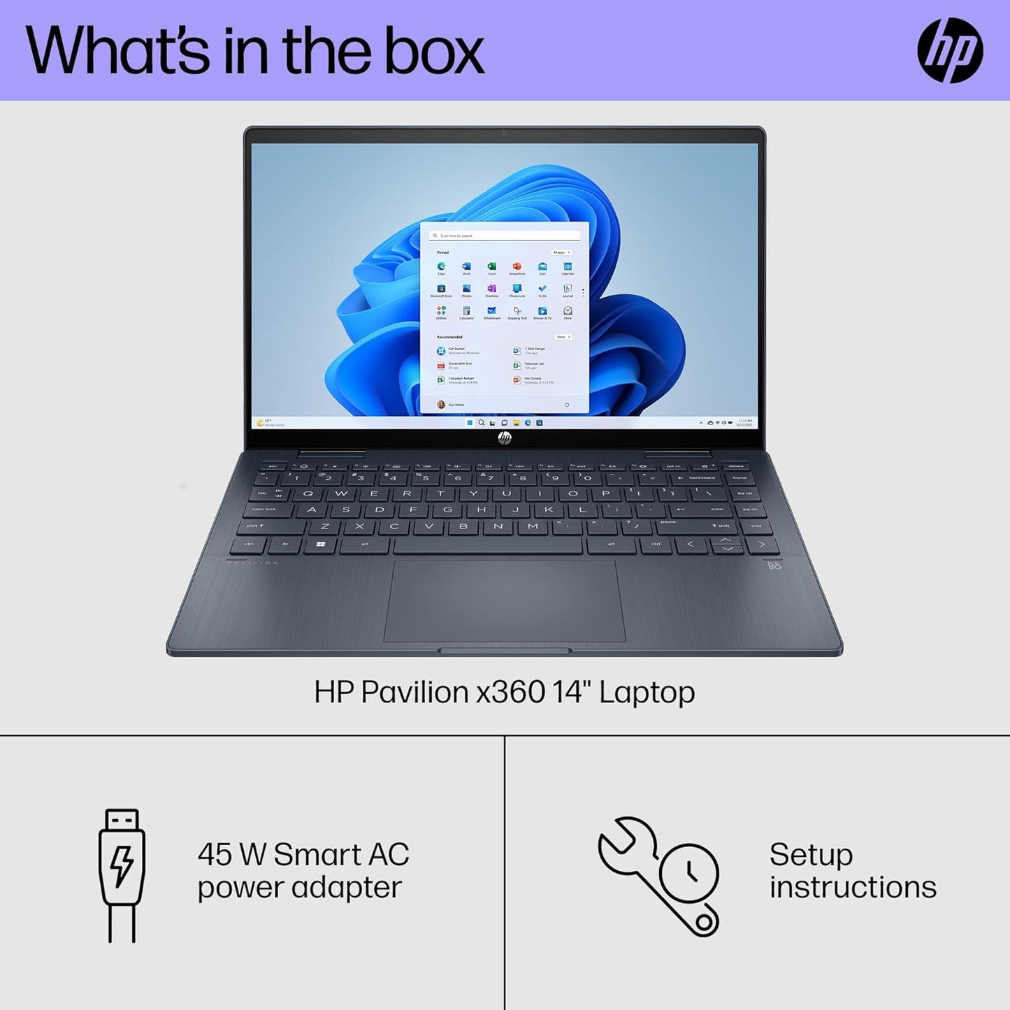 HP A1YM8UA#ABA Pavilion x360 14" Touchscreen Laptop i5 512GB SSD